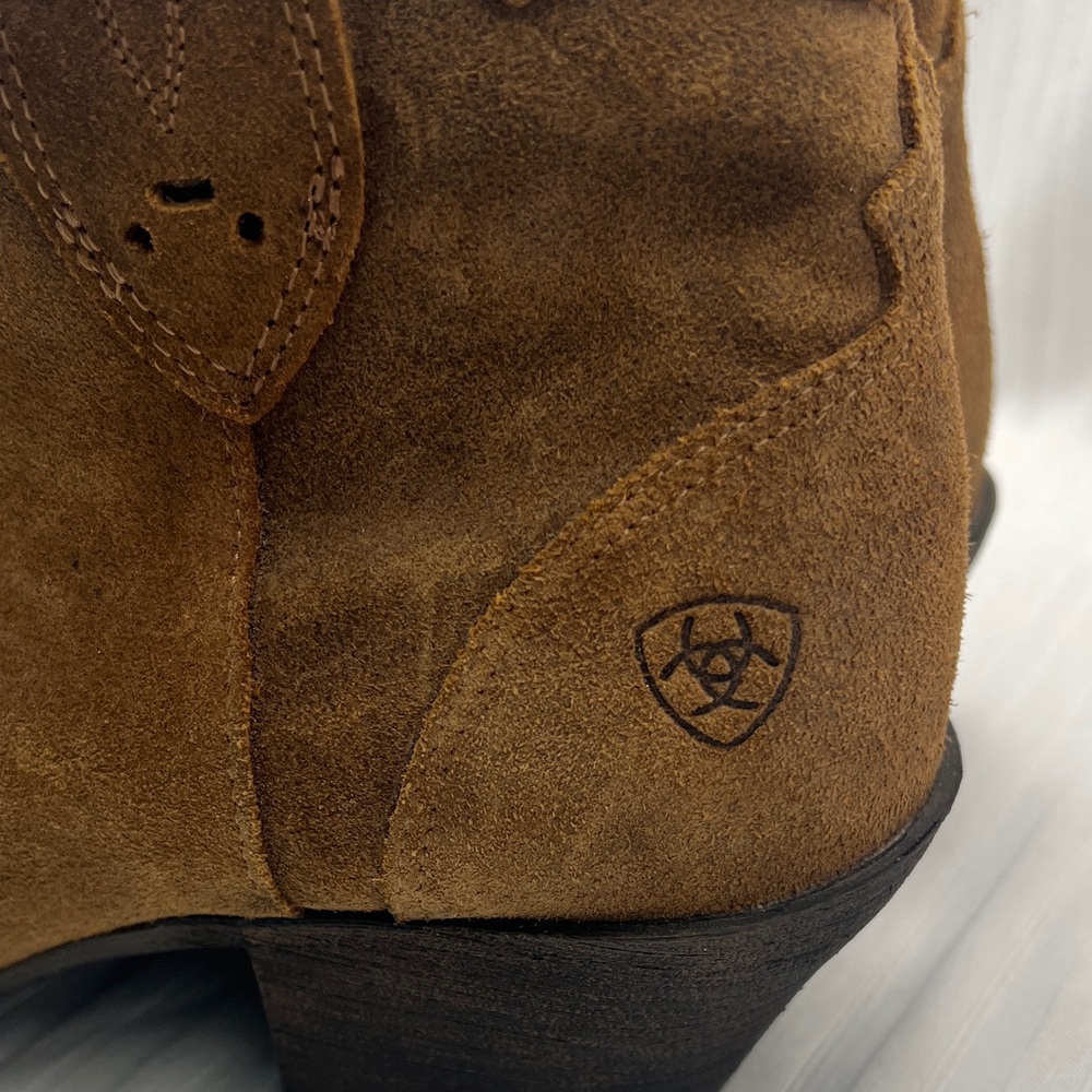 ARIAT Brown Suede Ankle Boots Women’s Size 9 - Picture 11 of 16